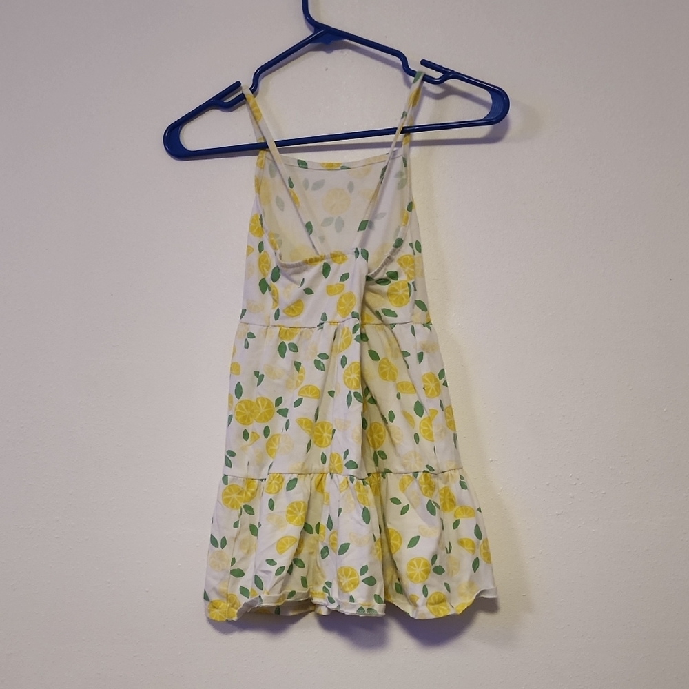 Cat & Jack Yellow and Green Patterned Dress - Picture 3 of 3